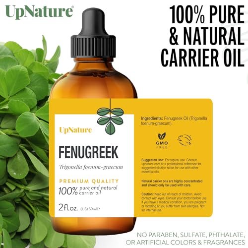 UpNature Bockshornklee Öl – 100% reines Bockshornkleesamen-Extrakt ätherisches Öl, 60 ml