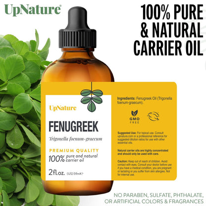 UpNature Bockshornklee Öl – 100% reines Bockshornkleesamen-Extrakt ätherisches Öl, 60 ml
