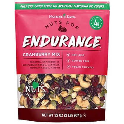 Nature's Eats Ausdauer Cranberry Mix – 32 Unzen (907 g) – Trockenfrüchte & Nüsse Snackmischung