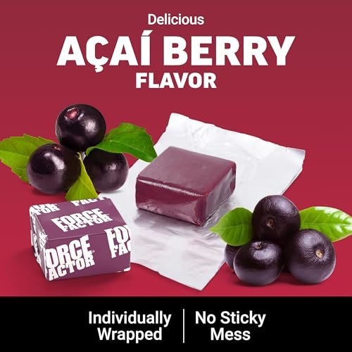 Force Factor Total Beets Soft Chews – Rote-Bete-Kaugummis mit Nitraten, L-Citrullin, Traubenkernextrakt und Antioxidantien – Gesunder Energie-Booster für Herz und Kreislauf, 60 Stück