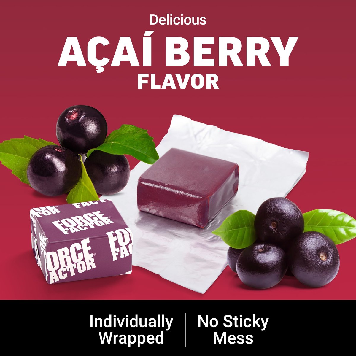 Force Factor Total Beets Soft Chews – Rote-Bete-Kaugummis mit Nitraten, L-Citrullin, Traubenkernextrakt und Antioxidantien – Gesunder Energie-Booster für Herz und Kreislauf, 60 Stück