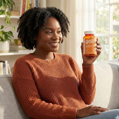Goli Superfruits Beauty Gummies mit Bambus-Silizium – Vitamine A, C, E, Zink – Kollagen-Unterstützung mit Superfrucht-Mischung – Vegan, Non-GMO, Glutenfrei