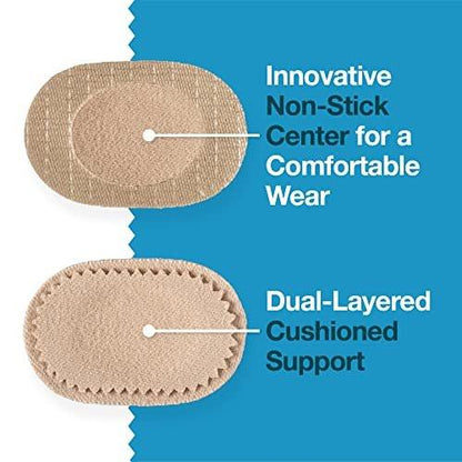 ZenToes Ballenzehenpads zum Tragen mit Schuhen – Wasserdichte, weiche Ballenzehenpolster, atmungsaktive Klebepads für ganztägigen Komfort und Halt, 24 Stück