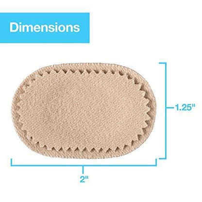 ZenToes Ballenzehenpads zum Tragen mit Schuhen – Wasserdichte, weiche Ballenzehenpolster, atmungsaktive Klebepads für ganztägigen Komfort und Halt, 24 Stück