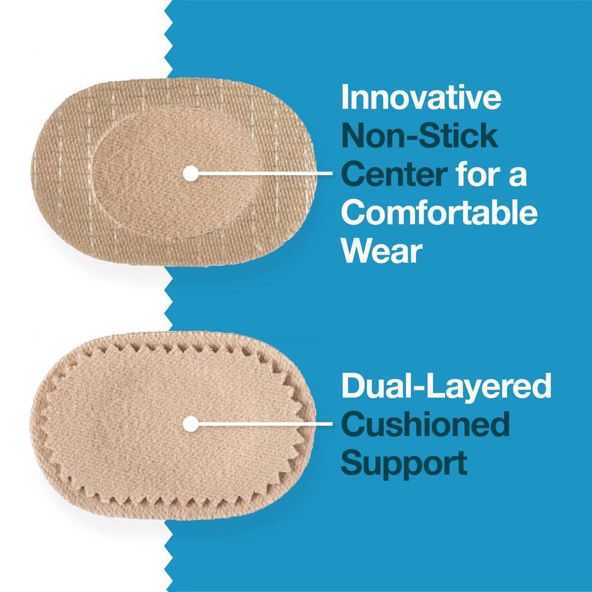 ZenToes Ballenzehenpads zum Tragen mit Schuhen – Wasserdichte, weiche Ballenzehenpolster, atmungsaktive Klebepads für ganztägigen Komfort und Halt, 24 Stück