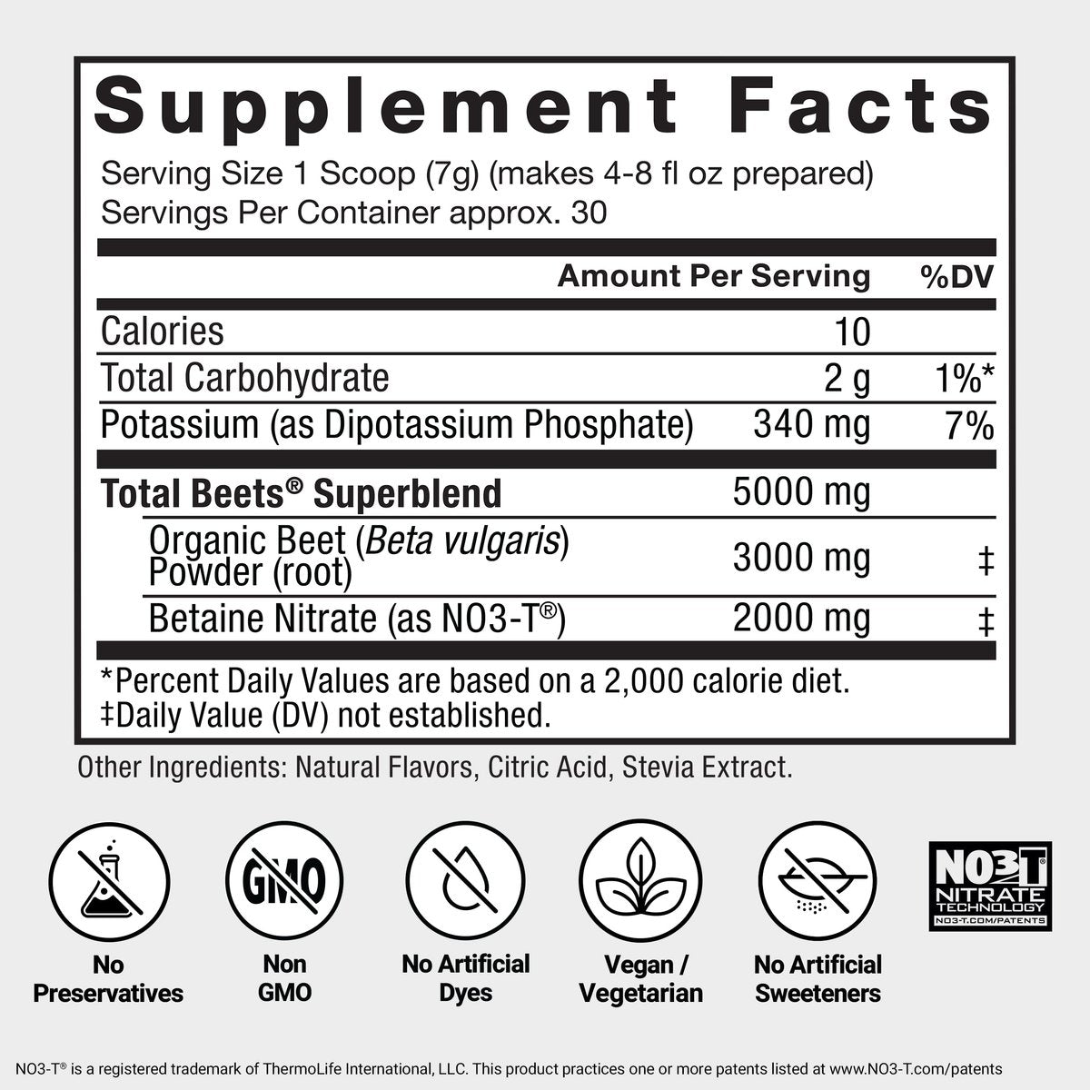 Force Factor Total Beets Drink Mix – Superfood-Pulver mit Nitraten zur Unterstützung von Kreislauf, Durchblutung, Stickoxid, Energie, Ausdauer und Herz-Kreislauf-Gesundheit, 30 Portionen