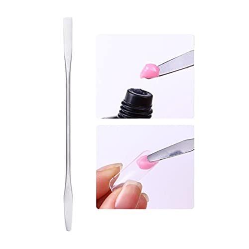 6er-Set Edelstahl Make-up Spatel Rührwerkzeug Doppelkopf Kosmetik Mischer