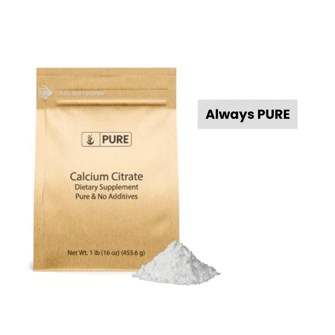 Pure Original Ingredients Calcium Citrat (450g) – Calciumpräparat ohne Zusatzstoffe oder Füllstoffe