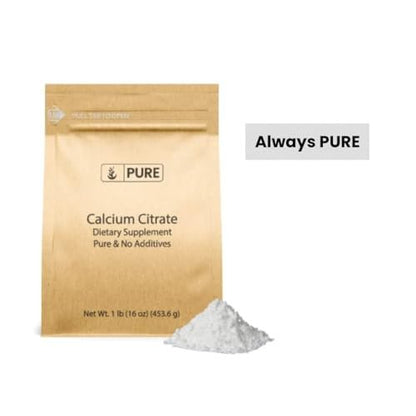 Pure Original Ingredients Calcium Citrat (450g) – Calciumpräparat ohne Zusatzstoffe oder Füllstoffe
