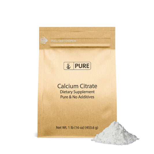 Pure Original Ingredients Calcium Citrat (450g) – Calciumpräparat ohne Zusatzstoffe oder Füllstoffe