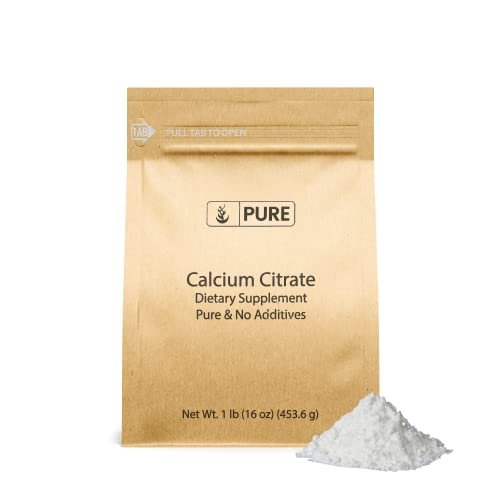 Pure Original Ingredients Calcium Citrat (450g) – Calciumpräparat ohne Zusatzstoffe oder Füllstoffe