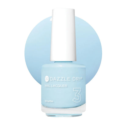 Dazzle Dry Nagellack (Schritt 3) - Lotion, Please! - Helles puderblau mit grauen Untertönen – Volle Deckung, Creme-Finish (0,5 fl oz)