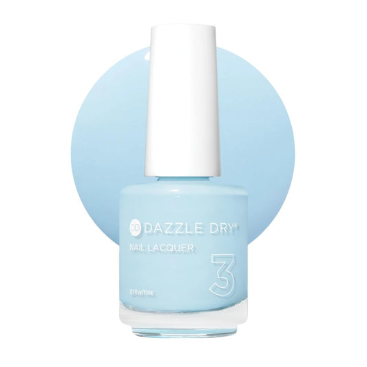 Dazzle Dry Nagellack (Schritt 3) - Lotion, Please! - Helles puderblau mit grauen Untertönen – Volle Deckung, Creme-Finish (0,5 fl oz)