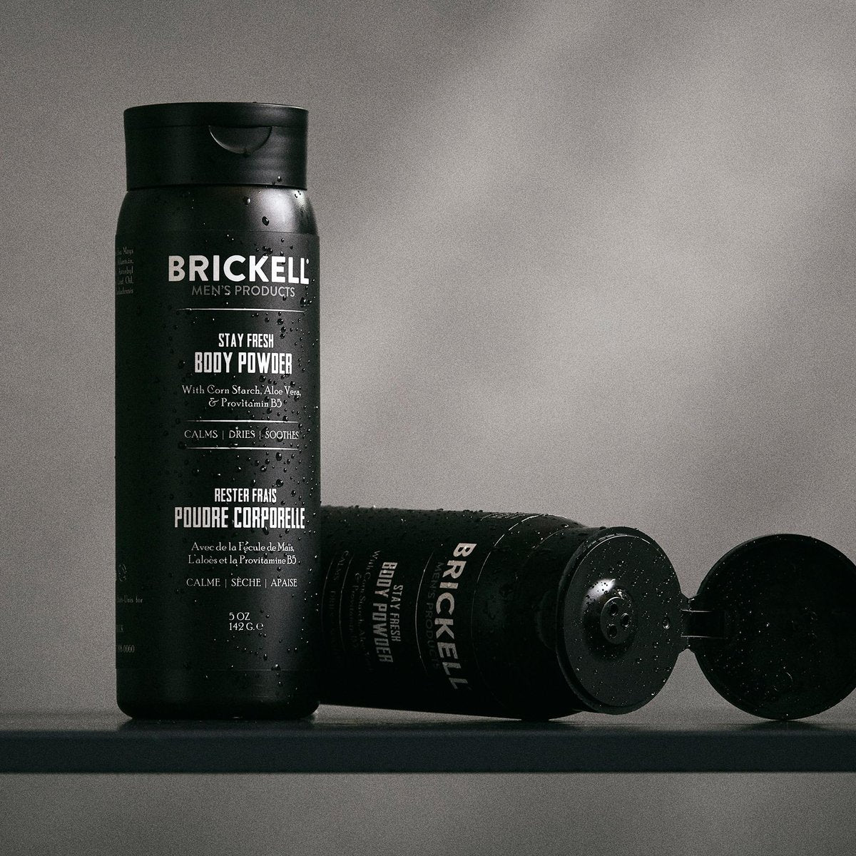 Brickell Herrenprodukte Stay Fresh Körperpuder für Männer, natürlich und biologisch, talkumfrei, absorbiert Schweiß, hält die Haut trocken, unparfümiert, 142 g