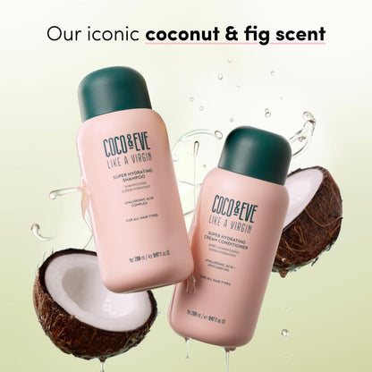 Coco & Eve Like A Virgin Super Hydrating Shampoo – Sulfatfrei mit Arganöl & Kokosnuss für trockenes, geschädigtes, coloriertes & krauses Haar (250 ml)