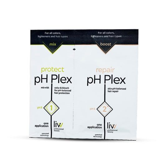 LIW pH Plex Steps 1&2 Protect & Repair Haarbehandlung – Für den Einsatz mit Haushaarfarben und Bleichmitteln – Salonqualität für professionelle Ergebnisse zu Hause – 1 Sachet mit Schritt 1 & 2