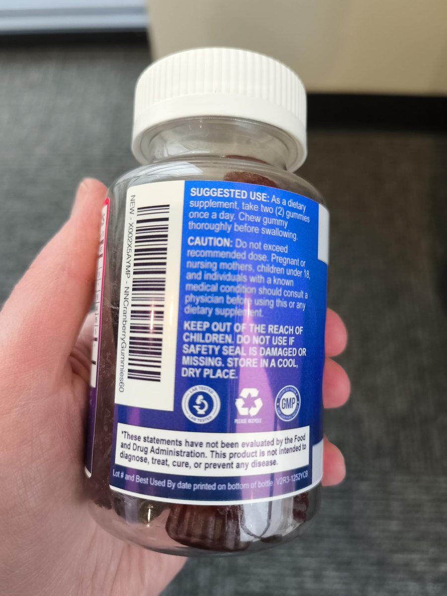Cranberry-Extrakt 504 mg pro Portion – Cranberry-Gummis zur Unterstützung der Harngesundheit – Hilft zu reinigen und zu schützen, Cranberry-Gummi-Supplement + Vitamin C, kaubare Cran für Frauen – 60 Gummis