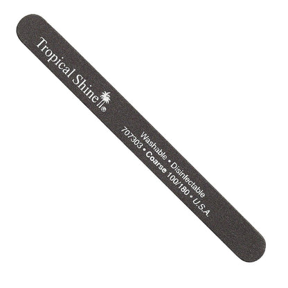 Tropical Shine Nagelfeile Grob-Mittel 100-180 Schwarz für Damen - 1 Stück