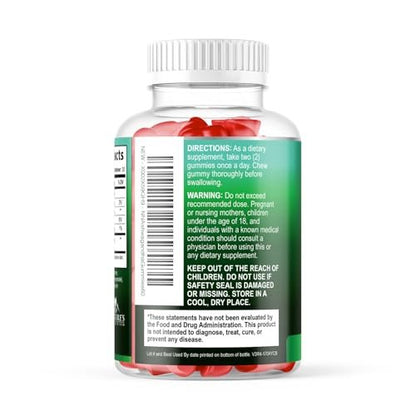 Ashwagandha Gummis – Fortschrittliche Ashwagandha-Gummi-Formel für den täglichen Gebrauch – Natürliche Antioxidans-Unterstützung & Gehirngesundheit – Natürliche Ruhe, Entspannung & Immununterstützung – Beerengeschmack – 60 Gummis