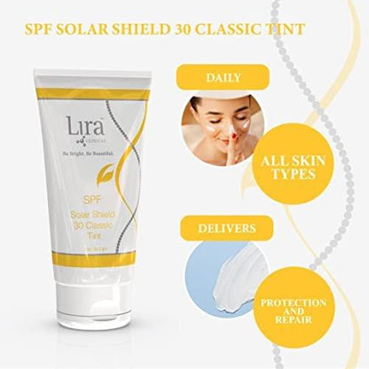 Lira Clinical Solar Shield 30 Classic Tint 2 oz / 60 ml – Sonnenschutz mit getöntem Finish