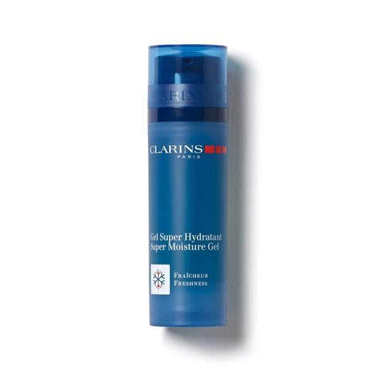 CLARINSMEN Super Moisture Gel – Feuchtigkeitsgel für Männer mit kühlender Wirkung, mattiert, beruhigt und spendet Feuchtigkeit
