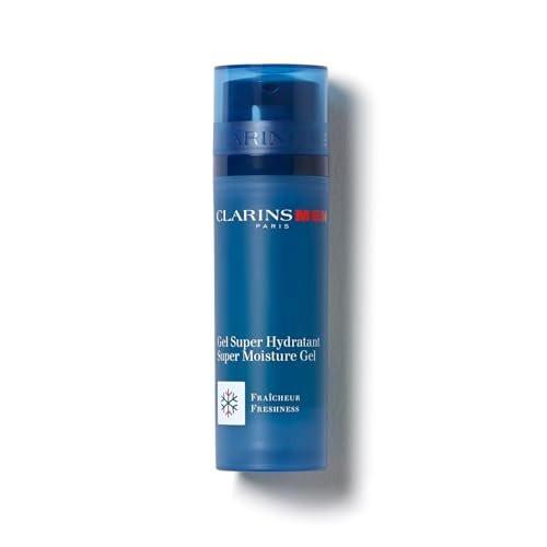 CLARINSMEN Super Moisture Gel – Feuchtigkeitsgel für Männer mit kühlender Wirkung, mattiert, beruhigt und spendet Feuchtigkeit