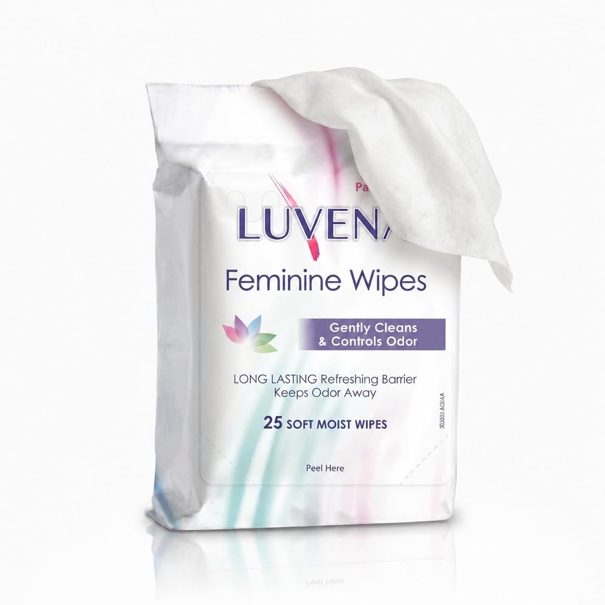 Luvena Feminine Feuchttücher für Frauen – mit Hamamelis, pH-hautneutral, für die Intim- und Wochenbettpflege, 25 Tücher, 1 Packung