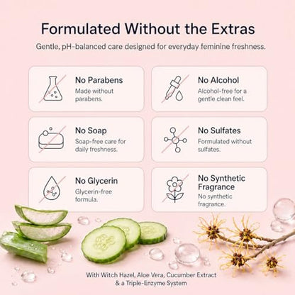 Luvena Feminine Feuchttücher für Frauen – mit Hamamelis, pH-hautneutral, für die Intim- und Wochenbettpflege, 25 Tücher, 1 Packung