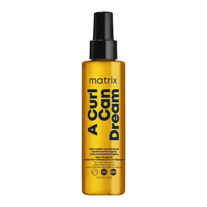 Matrix A Curl Can Dream Leichtes Haar- und Kopfhautöl für lockiges & krauses Haar – Frizz-Kontrolle mit Manuka-Honig-Extrakt, silikonfrei, 4,4 Fl Oz