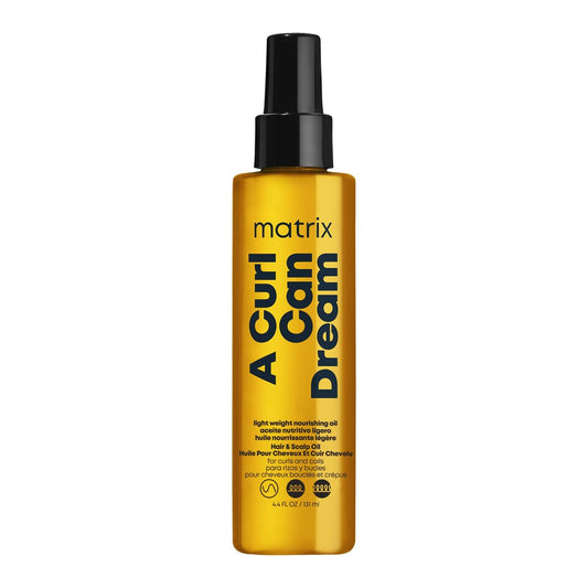 Matrix A Curl Can Dream Leichtes Haar- und Kopfhautöl für lockiges & krauses Haar – Frizz-Kontrolle mit Manuka-Honig-Extrakt, silikonfrei, 4,4 Fl Oz