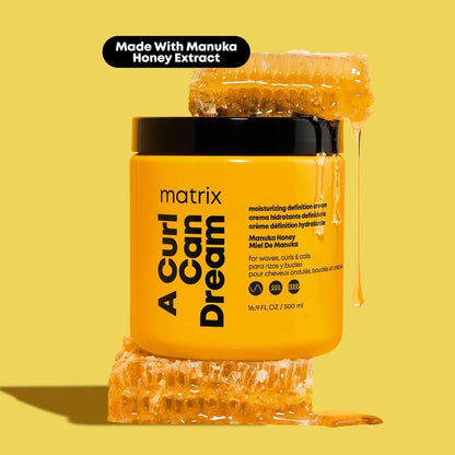 Matrix A Curl Can Dream Feuchtigkeitsspendende Leave-in-Creme – Pflegt und definiert Locken für lockiges, krauses und welliges Haar, schützt vor Hitzestyling, Frizz-Kontrolle und Entwirrer, 500 ml
