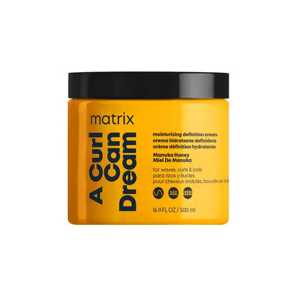 Matrix A Curl Can Dream Feuchtigkeitsspendende Leave-in-Creme – Pflegt und definiert Locken für lockiges, krauses und welliges Haar, schützt vor Hitzestyling, Frizz-Kontrolle und Entwirrer, 500 ml