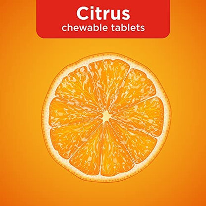Immununterstützung mit Vitamin D und Antioxidantien – Citrus Kaugummitabletten, 32 Stück
