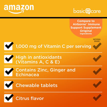 Immununterstützung mit Vitamin D und Antioxidantien – Citrus Kaugummitabletten, 32 Stück