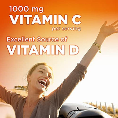Immununterstützung mit Vitamin D und Antioxidantien – Citrus Kaugummitabletten, 32 Stück