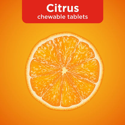 Immununterstützung mit Vitamin D und Antioxidantien – Citrus Kaugummitabletten, 32 Stück