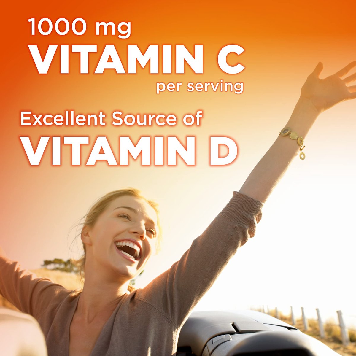 Immununterstützung mit Vitamin D und Antioxidantien – Citrus Kaugummitabletten, 32 Stück