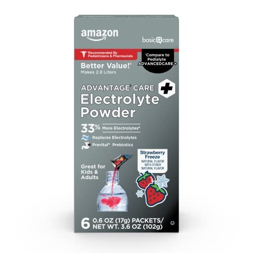 Elektrolyt-Pulver zur Rehydrierung, Erdbeer-Geschmack, 6 Portionsbeutel (3,6 Unzen)