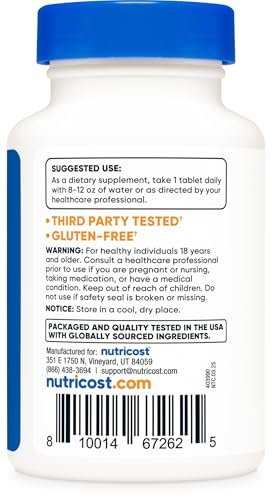 Nutricost Kelp Tabletten, 325mcg Jod, 240 Tabletten – Nicht-GVO, Glutenfrei