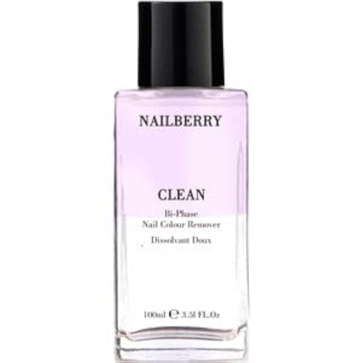 Nailberry Clean Bi-Phase Nagellackentferner | Acetonfreier Nagellackentferner | Regenerierend, Pflegend & Feuchtigkeitsspendend | Vegan | Halal-zertifiziert | Tierversuchsfrei | 12-Free | 100 ml