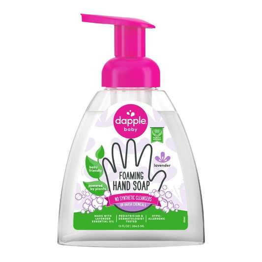 Dapple Schaumhandseife, sanfte Babyhandseife, hypoallergen für empfindliche Haut, pflanzenbasiert, Lavendel, 13 Fl Oz (1er-Pack)