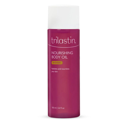 Trilastin Body Oil (100 ml) | Vitamin-Infused Öl gegen Dehnungsstreifen | Körperserum für Narben, Dehnungsstreifen und Feuchtigkeitspflege | Parabenfrei und hypoallergen