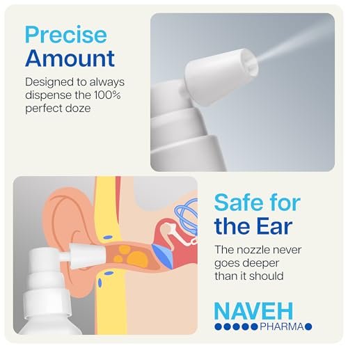 NAVEH PHARMA Otic Guard Baby Ohrentropfen – Natürliches Ohrenöl für sanfte Ohrenreinigung & Ohrenschmalzentfernung bei Babys, Kleinkindern & Kindern – Lindert juckende Ohren & Badeohr