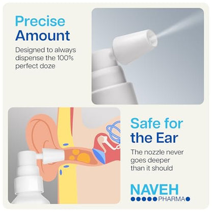 NAVEH PHARMA Otic Guard Baby Ohrentropfen – Natürliches Ohrenöl für sanfte Ohrenreinigung & Ohrenschmalzentfernung bei Babys, Kleinkindern & Kindern – Lindert juckende Ohren & Badeohr
