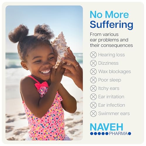 NAVEH PHARMA Otic Guard Baby Ohrentropfen – Natürliches Ohrenöl für sanfte Ohrenreinigung & Ohrenschmalzentfernung bei Babys, Kleinkindern & Kindern – Lindert juckende Ohren & Badeohr