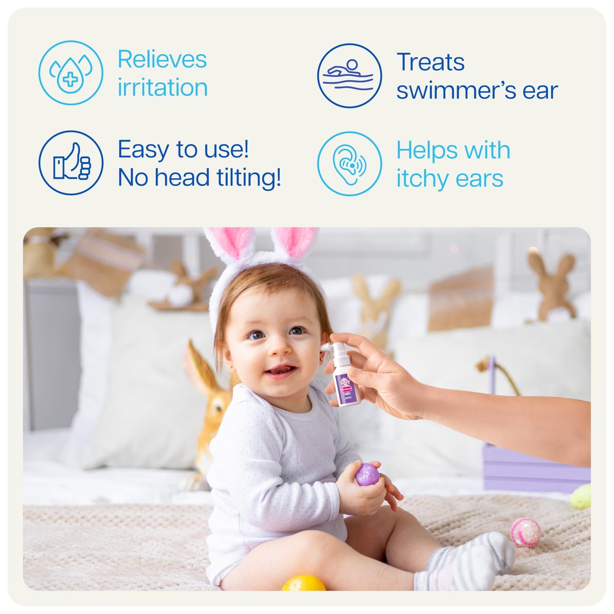 NAVEH PHARMA Otic Guard Baby Ohrentropfen – Natürliches Ohrenöl für sanfte Ohrenreinigung & Ohrenschmalzentfernung bei Babys, Kleinkindern & Kindern – Lindert juckende Ohren & Badeohr