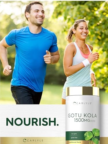 Carlyle Gotu Kola Nahrungsergänzungsmittel | 180 Kapseln | Traditioneller Kräuterextrakt | Non-GMO & Glutenfrei