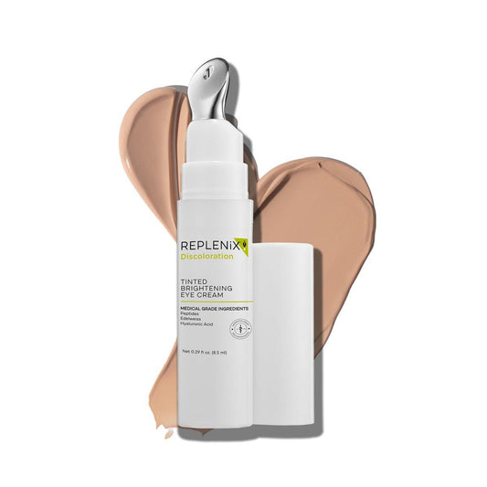 Replenix Anti-Aging Tinted Brightening Eye Cream – Medizinische Hyaluronsäure Augencreme gegen dunkle Ringe, Fältchen & Hyperpigmentierung, alle Hauttypen