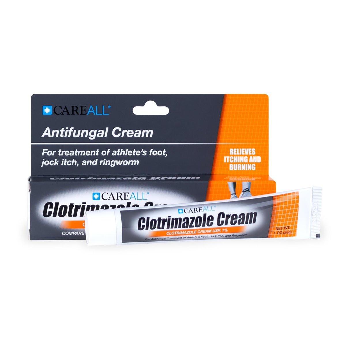 CareAll Clotrimazol Antimykotische Creme 1% USP - 28,3 g gegen Fußpilz, Jock Juckreiz und Ringelflechte