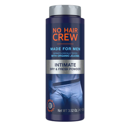 No Hair Crew Intimbereich Trocken & Frisch Körperpulver für Männer - Schweißschutz und Geruchskontrolle Deodorant, 99 g